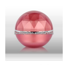 Luxury Ball Shape Cosmetic Acrylic Jar With Diamond Cap 5ml 15ml 20ml 30ml 50ml 80ml 100ml